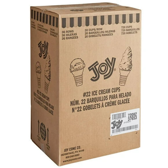 Joy #22 Cake Ice Cream Cone - 720/Case