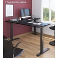 thumbnail image 2 of Stand Up Desk Store Triple Motor Electric L-Shaped Corner Standing Desk EZ Assemble Frame with Adjustable Width (White, Frame Only), 2 of 5