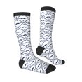thumbnail image 3 of Haiem Hipster Mustache Socks, Funny Novelty Crazy Design Cotton Socks Sports Socks Knee High Socks For Men, Women,1Pairs - Gift For Working Friends, 3 of 9