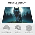 thumbnail image 3 of Yiaed Wolf Print Highly Absorbent Microfiber Kitchen Counter Mat, Dish Drying Pad for Dishes, Utensils, Pots and Pans, Large 18" x 24", 3 of 7
