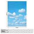 thumbnail image 4 of Creowell Clouds Sky Bench Throw Blanket Lightweight Soft Blanket for Couch Sofa Bed Office All Seasons Excellent Hand Feel Flannel Blanket 40x50in, 4 of 6