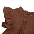 thumbnail image 4 of Robes de Princesse Unies pour Tout-Petites Filles, Douces, à Volants, Col Ras du Cou, Sans Manches, Robe d'Été, Vêtements Décontractés, 4 of 6