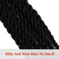 thumbnail image 5 of 1Pack Twist Locs Crochet Hair 20 inch Curly Rolls Twist Braids Wig Braids Hair With Curly Hair in Middle and Ends faux locs Synthetic Hair Extension Ponytail Brading Hair, 5 of 7