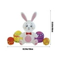 thumbnail image 3 of Wiicoznt polyester Inflatable Easter egg rabbit LED Luminous Inflatable Easter Eggs Bunny Inflatable Holiday Outdoor Courtyard Decoration Ornament, 3 of 7