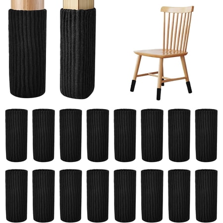 16 pcs black furniture socks product