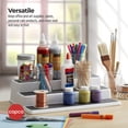 thumbnail image 3 of Copco 5234758 - Organizador giratorio antideslizante para despensa, 3niveles, color blanco / gris, 3 of 6