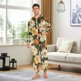 thumbnail image 6 of FORMRS Onesies Pajama for Adults Unisex Hoodie Winter Jumpsuit One Piece Sleepwear, Sizes S-2XL, Bright Floral, 6 of 7