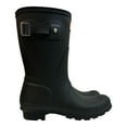 thumbnail image 2 of Hunter Women's Original Short Pull-On Waterproof Rubber Rain Boots (Black, 7), 2 of 7