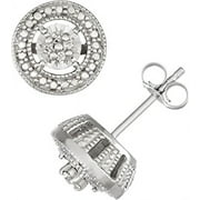 MyDiamondBox 925 Sterling Silver Diamond Stud Earrings - Solitaire Look, Round Shape Stud Earrings - for Women