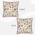 Bingfone Butterfly Flowers Linen Throw Pillow Covers Cushion Case