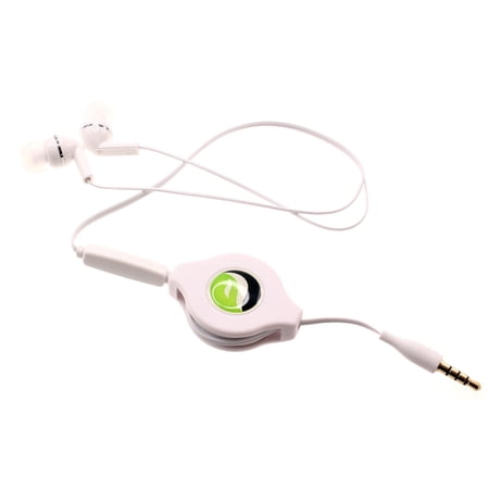 Retractable Earphones for Samsung Galaxy Tab Active 4 Pro 10.1" (2022)/(2019) - Headphones Hands-free Headset 3.5mm w Mic Earbuds for Galaxy Tab Active 4 Pro 10.1" (2022)/(2019)