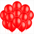 thumbnail image 1 of Globos Rojos Tilco Balloons Globo de Látex Redondo 12 pulgadas Pack 100 unidades, 1 of 2