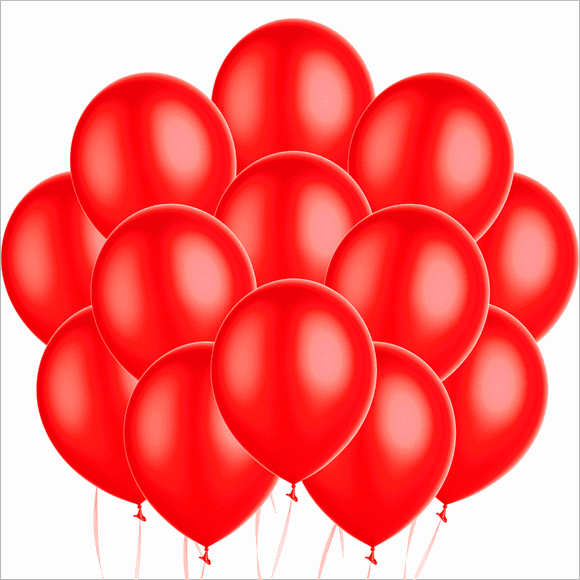 Globos rojos de 9 pulgadas Tilco Balloons Globo de Látex Redondo 100 pzas
