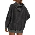thumbnail image 6 of Qqonsie Hooded Sweatshirt Unisex Black Casual Washed, S-2XL, 6 of 7