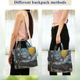 thumbnail image 4 of FORMRS Womens Corduroy Tote Bag Crossbody Shoulder Handbag with Pocket, Swirling Starry Sky, 4 of 7