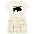 thumbnail image 3 of Inktastic Buffalo Cute Animal Western Girls Toddler Dress, 3 of 5