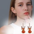 thumbnail image 3 of Fiudx Colgante Navideños, Conjunto de Joyas Festivas para Mujer, Elegantes Accesorios de Fiesta, Ideal Regalo con Un Diseño Único, Ideal para Banquetes, Ideal para Fiestas, a La Moda, Incluye 1 Par., 3 of 4