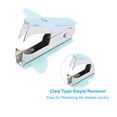 thumbnail image 5 of Uxcell Desk Stapler Set with Staples, Claw Portable Staple Remover Effortless Stapler, Green, 5 of 6