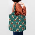 thumbnail image 4 of Xecao's Cartoon Poodle Dog Canvas Tote Bag is a versatile choice for women, serving as a stylish beach bag, shopping bag,and reusable grocery bag., 4 of 5