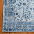 thumbnail image 4 of Transitional Distressed Oriental Medallion Indoor Power-Loomed Runner, 2' 6" x 7' x 6", French Blue by Blue Nile Mills, 4 of 6