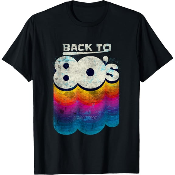 Back To 80's Tees Vintage Retro I Love 80's Graphic Design T-Shirt men and women can wear, black, white, gifts