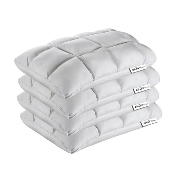 Dr. Pillow Dreamzie Layer Pillow stack inserts to achieve your perfect height & firmness. 4 pack