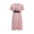 thumbnail image 5 of WJHWSX Womens Nightgown,Nightgowns for Women,Comfort Fit,Moisture Wicking,Printed,Pink,M(US:6), 5 of 7