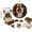 B, variant on 3D Fabric Poke Wreath DIY Kit, Christmas Wreath DIY Kit for Adults,Xmas Decorations