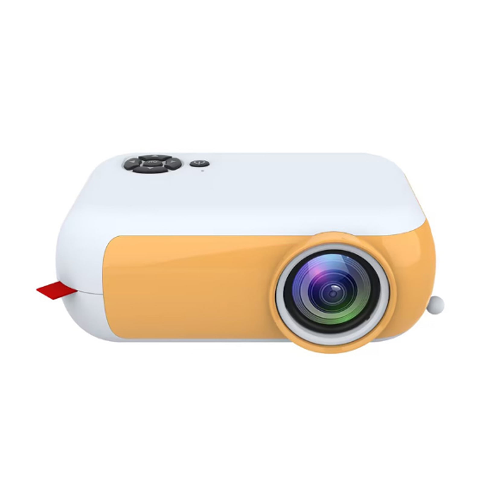 GJX Projector,ABS Environmentally Friendly Plastic Material Mini Projector,Optical Lens Anti Blue Light Outdoor Projector