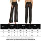 thumbnail image 2 of Pantalones Pantalones de pierna ancha de cintura alta elásticos de playa de malla transparente para mujer Kuymtek para Mujer Negro T S, 2 of 9