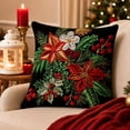 thumbnail image 5 of Zznnkj Christmas Throw Pillow Covers, 18 x 18 Inch, Soft Comfortable Linen Pillowcases for Sofa Bedroom Couch Winter Holiday Party Home Decor, 5 of 7