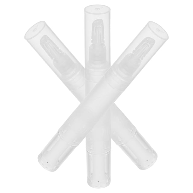 HEALEEP Rentrée des Classes 3 Pcs Stylos de Maquillage Étanches Stylo à Huile pour Cuticules d'Ongles Design Transparent PP pour Femmes
