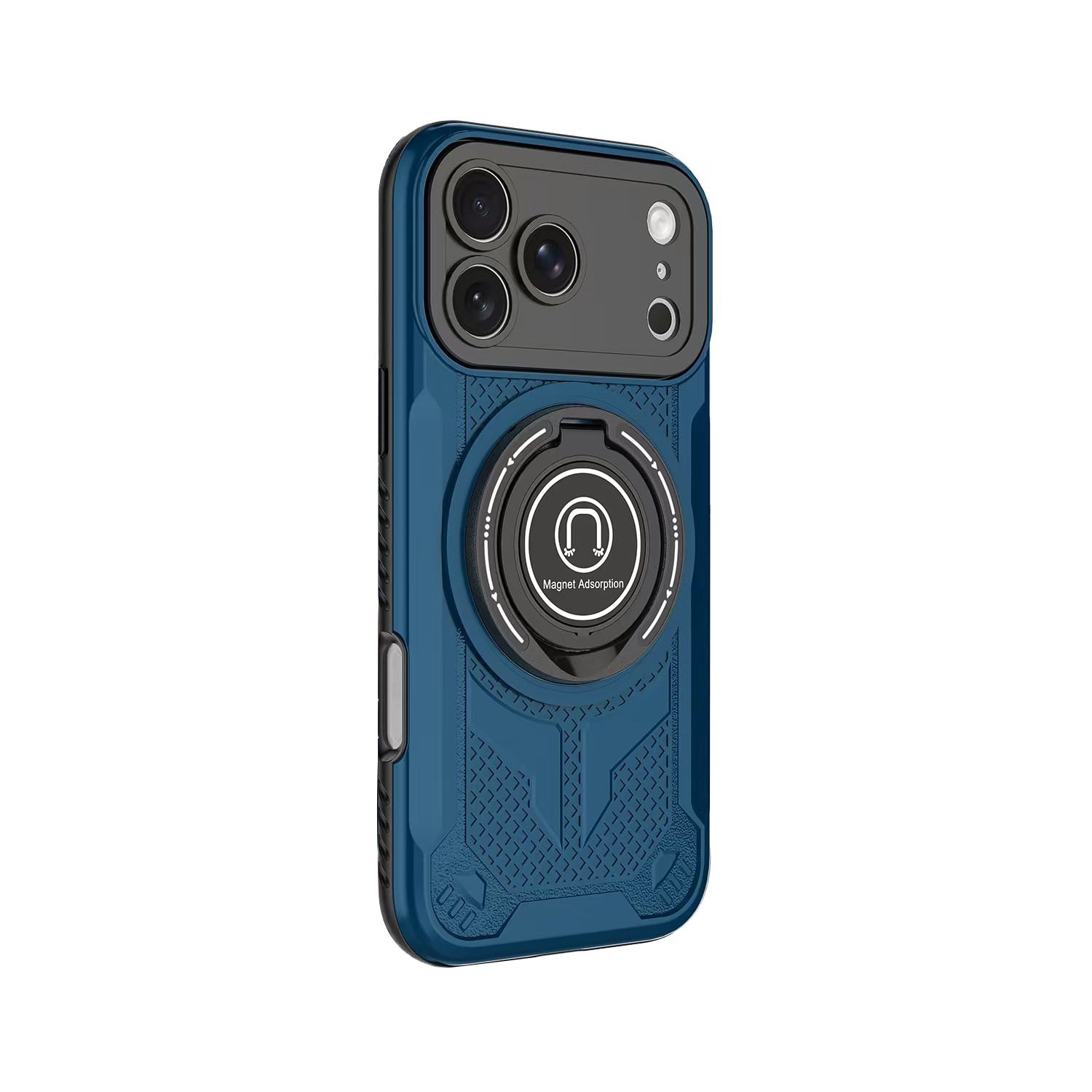 Durable Loop Grip Armor Case with MagSafe for iPhone 17 Pro Max - Dark Blue