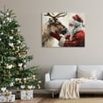thumbnail image 2 of Stupell Industries Traditional Santa & Reindeer Animals Painting Wrapped Canvas Canvas Art Print Wall Art, 48 x 36, 2 of 7