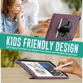 thumbnail image 4 of SaniMore for iPad 10.2" (9th/8th/7th Generation, 2021/2020/2019) Case, 3 Layers Multi-Functional Cover with 360° Rotation Hand Strap & Kickstand Pencil Holder Full Body Protective Shell, Winered, 4 of 7