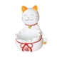 thumbnail image 5 of Estatua de gato de la suerte de resina para decoración del hogar, organizador de escritorio, bandeja de almacenamiento Blanco, 5 of 9