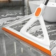 thumbnail image 4 of Pretyzoom Home Floor Cleaning Squeegee Broom in Orange Silicone for Tile Shower Walls and Deck Cleaning, 4 of 8