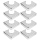 thumbnail image 1 of 8 protectores de esquina cromados para mesa de billar: protectores de esquina para mesa de billar, accesorios de repuesto para snooker, 1 of 6