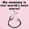 thumbnail image 2 of CafePress - My Mommy Is The Words Best Nurse Body Suit - Baby Light Bodysuit, Size Newborn - 24 Months, 2 of 4