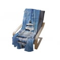 thumbnail image 4 of Seascape Soft Flannel Fleece Throw Blanket, Marine Themed Photo of Yacht on Cloudy Pastel Sky and Blue Calm Water Print, Cozy Plush for Indoor and Outdoor Use, 60" x 80", Blue Pale Grey, by Ambesonne, 4 of 6