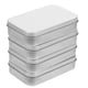 thumbnail image 1 of Caja de lata con bisagras de metal de 4 piezas Caja de caramelo de caramelo rectangular vacío Mini contenedor de almacenamiento pequeño portátil con tapa para viajes de almacenamiento en el hogar, 1 of 5