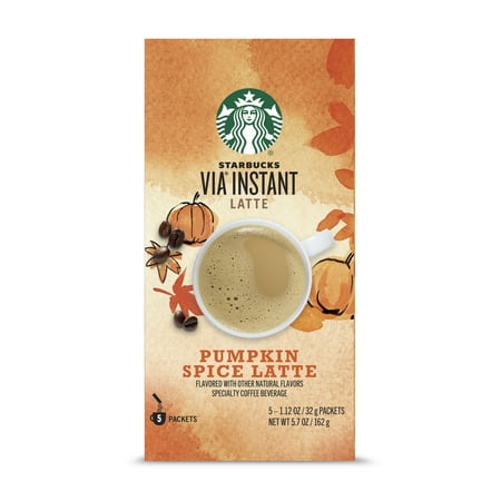 spice pumpkin starbucks via latte instant packets box