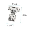thumbnail image 2 of 6 Pack Close Cabinet Hinges for Kitchen Cabinets - Closing Kitchen Cabinet Hinges Concealed, 2 of 5