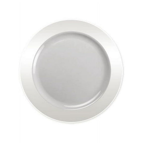 Party Source 6.25" Magnificence Round Clear Plastic Desser Party Plate 40Ct.