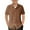 Brown, variant on Kids Boys Tshirts Summer Solid Color Lapel Button Down Short Sleeve Casual Beach Tops T-Shirts Activewear,Beige,5-6 Years
