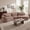 Light Brown, variant on Christopher Knight Home 123" Modern Curved Compressed Sectional Sofa, 4 Seats Modular Couch, Light Brown