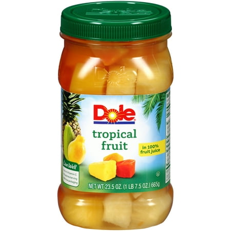 Dole Tropical Fruit in 100% Fruit Juice 23.5 oz. Plastic Jar