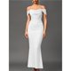 thumbnail image 5 of Vestido Maxi con Hombros Descubiertos, Corsé Fruncido, Ajustado, Vestidos Formales para Invitadas de Boda para Mujeres L, 5 of 8