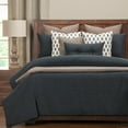thumbnail image 2 of SIScovers Belmont Deep Blue Luxury Duvet Cover Set California King 6 Piece, 2 of 4