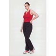 thumbnail image 3 of Women's Plus Size Compression Rib Seamless Notch Neck Tank Top, 3 of 4